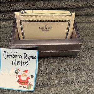 Kate Spade Navy and White Floral Crossbody Bag